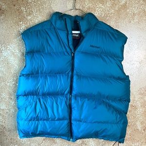 Teal Marmot XL down vest